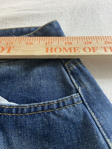 Unbranded Jeans Womens Plus Size 2X Medium Wash Button Fly Wide Leg Baggy - Picture 7 of 8