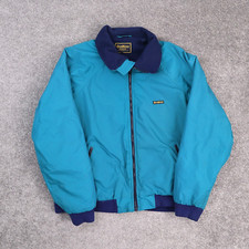 VTG OshKosh B'Gosh Retro Large Blue Long Sleeve Full Zip Windbreaker Jacket