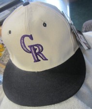 6 3/4 fitted hat, New Era Colorado Rockies MLB baseball cap,5950,New tags VTG