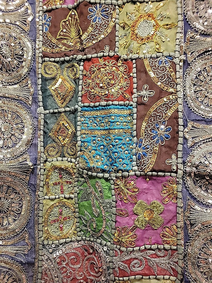 Corredor de Mesa Bohemio Colorido Bordado a Mano Multicolor 60 X 19.5 Foto 4 de 4