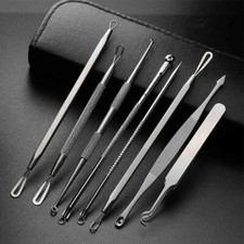 10 PCS Blackhead Whitehead Pimple Acne Comedone Extractor Remover Popper Tools