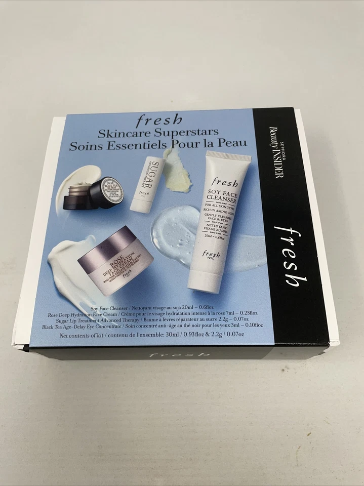 FRESH Skincare Face Cleanser,Facial Essence,Firming Cream Travel Sizes - Image 2 of 3