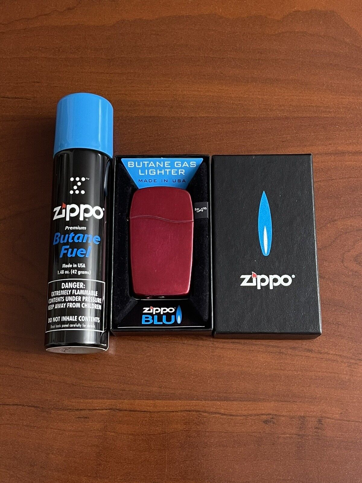 Zippo Blu2 Butane Fuel Gas Lighter & Refill, Candy Apple Red 30052 - Make Offer