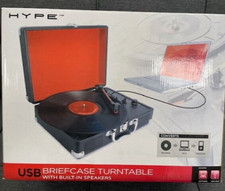 Hype HY-2004 USB Briefcase TurnTable With Built-In Speakers New Sealed