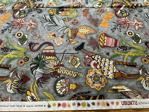 Ubuntu by Paintbrush Studio Fabrics 1 Yard Pattern #120-99783 Vintage - Picture 5 of 10