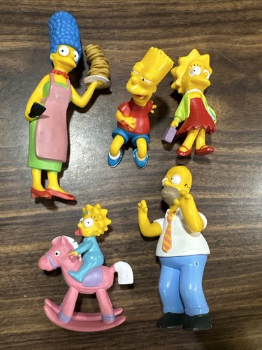 Les Simpsons - Mattel 1990 - Lot de 8 cardbacks : Homer, Marge, Bart