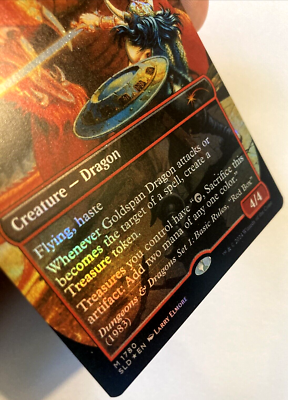 MTG Goldspan Dragon RAINBOW FOIL Secret Lair Dungeons & Dragons