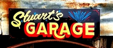 Vintage Personalized Garage Painted Name SIGN Pinstriped Hand Painted Wall Art 
