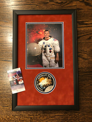 Signed Fred Haise Autographed Framed NASA Apollo 13 JSA COA