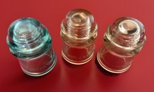 Three Vintage Whitehall Tatum No.2 #11,15,19 Glass Insulator Made In The USA