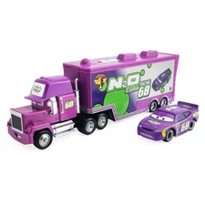 Disney Pixar Cars No.68 Mack Cola Truck + Mini Car 1:55 Diecast Toy Kids Loose