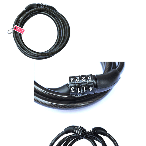 High Strength Combination Scooter Bike Lock Cable 4-Digit Passwords - Picture 5 of 8