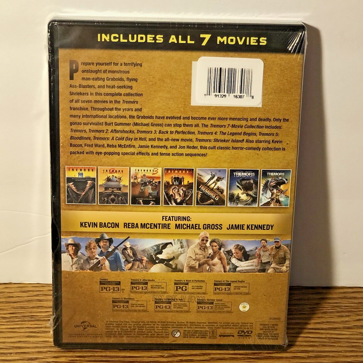 Tremors 7 Movie Collection DVD 1 2 3 4 5 6 7 Sci-Fi Horror Movie