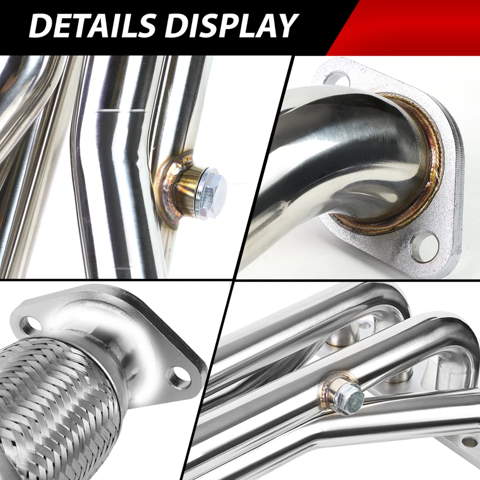 CABEZAL DE ESCAPE PARA HYUNDAI ACCENT 2006-2011/KIA RIO/RIO5 1,6 L ACERO INOXIDABLE Foto 2 de 4