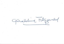 Geraldine Fitzgerald Autogramm signed 10x15 cm Karteikarte