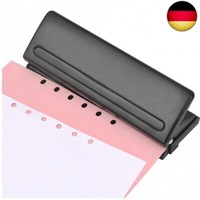 BüRo Locher 6 Fach Locher A4 A5 A6 B7 Metall Schwarz Locher Ordner Locher 6