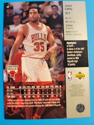 1997-98 Upper Deck Basketball #14 Jason Caffey | eBay