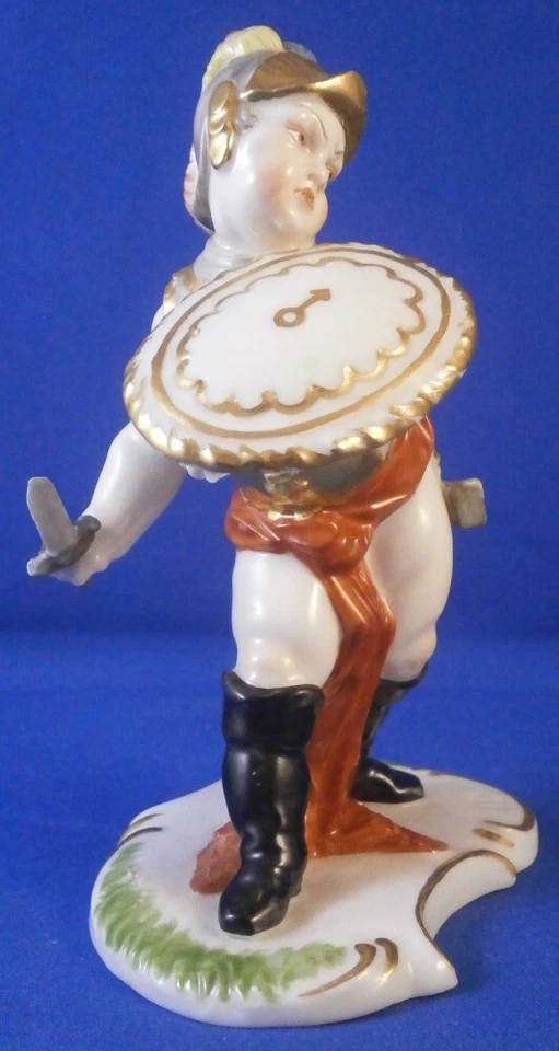 Nymphenburg Porcelain Putto Mars God Figure Figurine Porzellan Figur German - Image 2 of 4