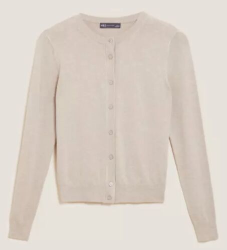 Ex M&S Cardigan Short Cardi Jumper Knitted Button Up Ladies Sweater Top P3 - Picture 2 of 21