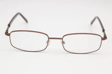 Modern Optical Jazz Brown Rectangle Eyeglasses Frames 56-18-150