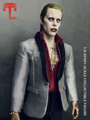 1/6 star XT001 Clown Joker Jared Leto Action Figure Doll With Grey Suit Clothes