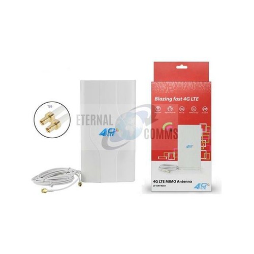 49dbi HIGH GAIN 3G 4G LTE MIMO TS9 EXTERNAL DIRECTIONAL ANTENNA 2 METRE CABLE