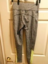 NEW LOOK ACTIVE LEGGINGS IN CHARCOAL MARL/BLACK SIZE MEDIUM NEW