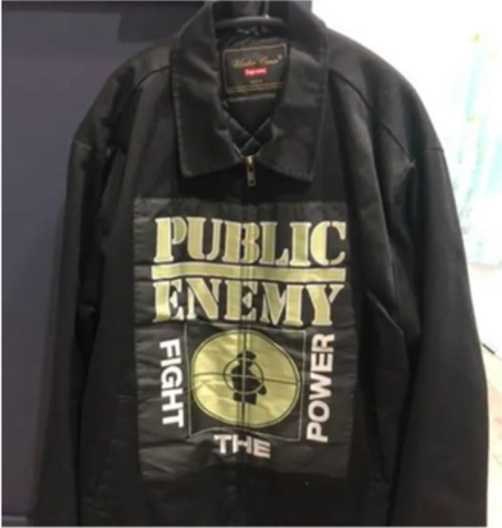 Supreme x Undercover x Public Enemy Work Jacket Black Size M *USED* from Japan