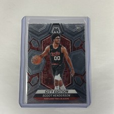 SCOOT HENDERSON 2023-24 Mosaic Basketball #275 Rookie RC City Edition Blazers