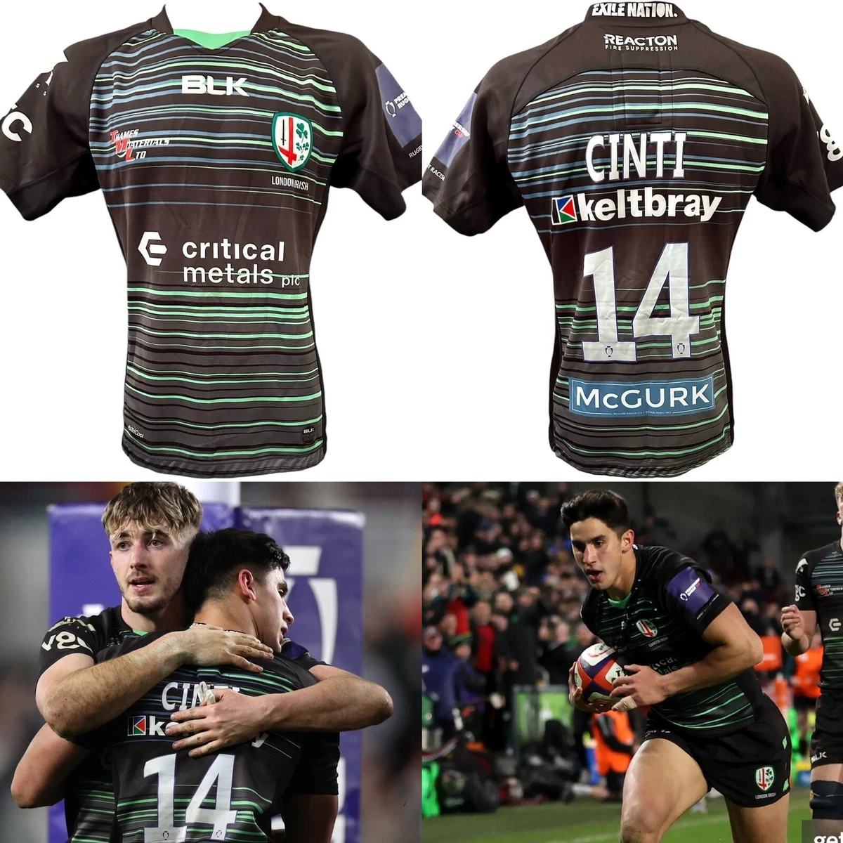 LONDON IRISH RUGBY UNION ISC JERSEY IN ALMOST NEW CONDITION SIZE S LONDON IRISH RUGBY UNION ISC JERSEY IN ALMOST NEW CONDITION SIZE S