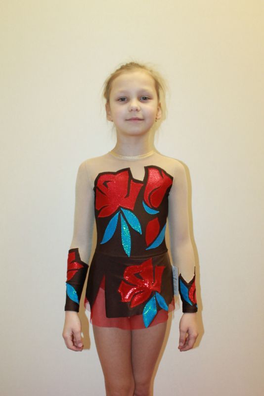 Studio White Shark 271-13 Girl Gymnastics Beautiful Leotard 5-6 Years Size XS Studio White Shark 271-13 Girl Gymnastics Beautiful Leotard 5-6 Years Size XS