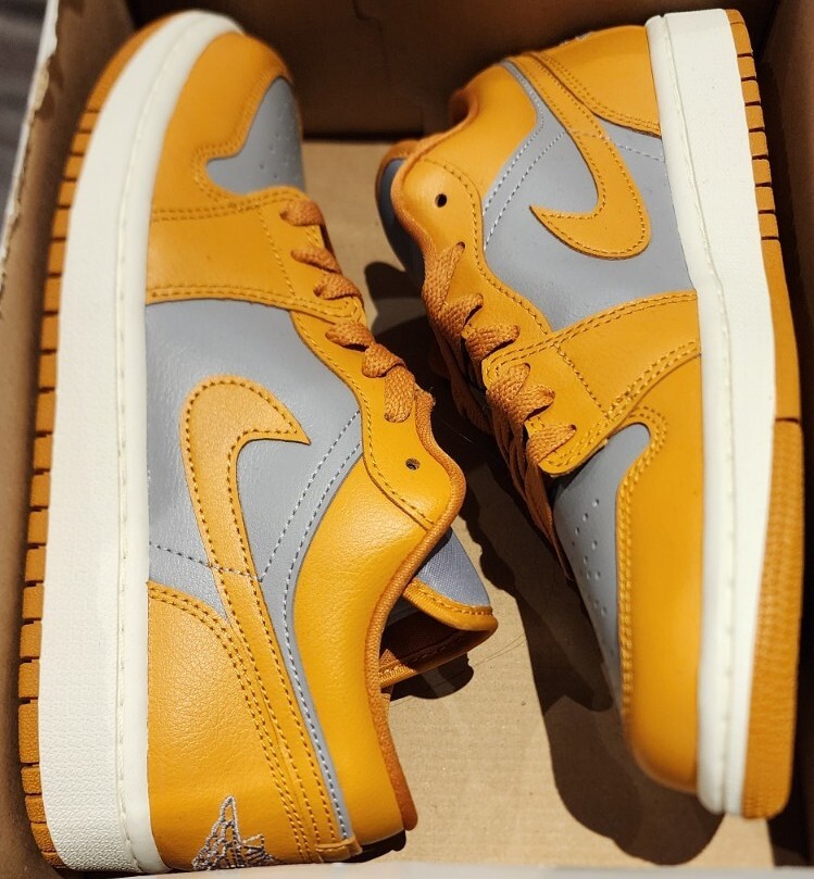 Nike Air Jordan 1 Low Cement Grey Chutney Sail DC0774-020 Women's