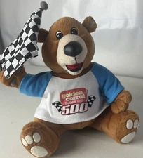 Sugar Loaf Plush 10" NASCAR Golden Corral 500 Bear Checkered Flag Vintage