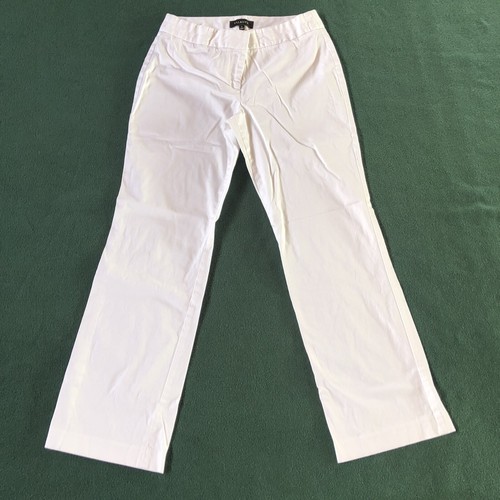 womens white straight leg dress pants