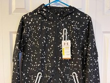 NEW Under Armour UA Black Silver Running Storm Jacket Women's Size Small