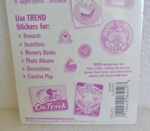 NISP TREND SCRATCH 'N SNIFF STINKY STICKERS FROSTING TUTTI FRUTTI SCENT LOT x 8 - Picture 7 of 7