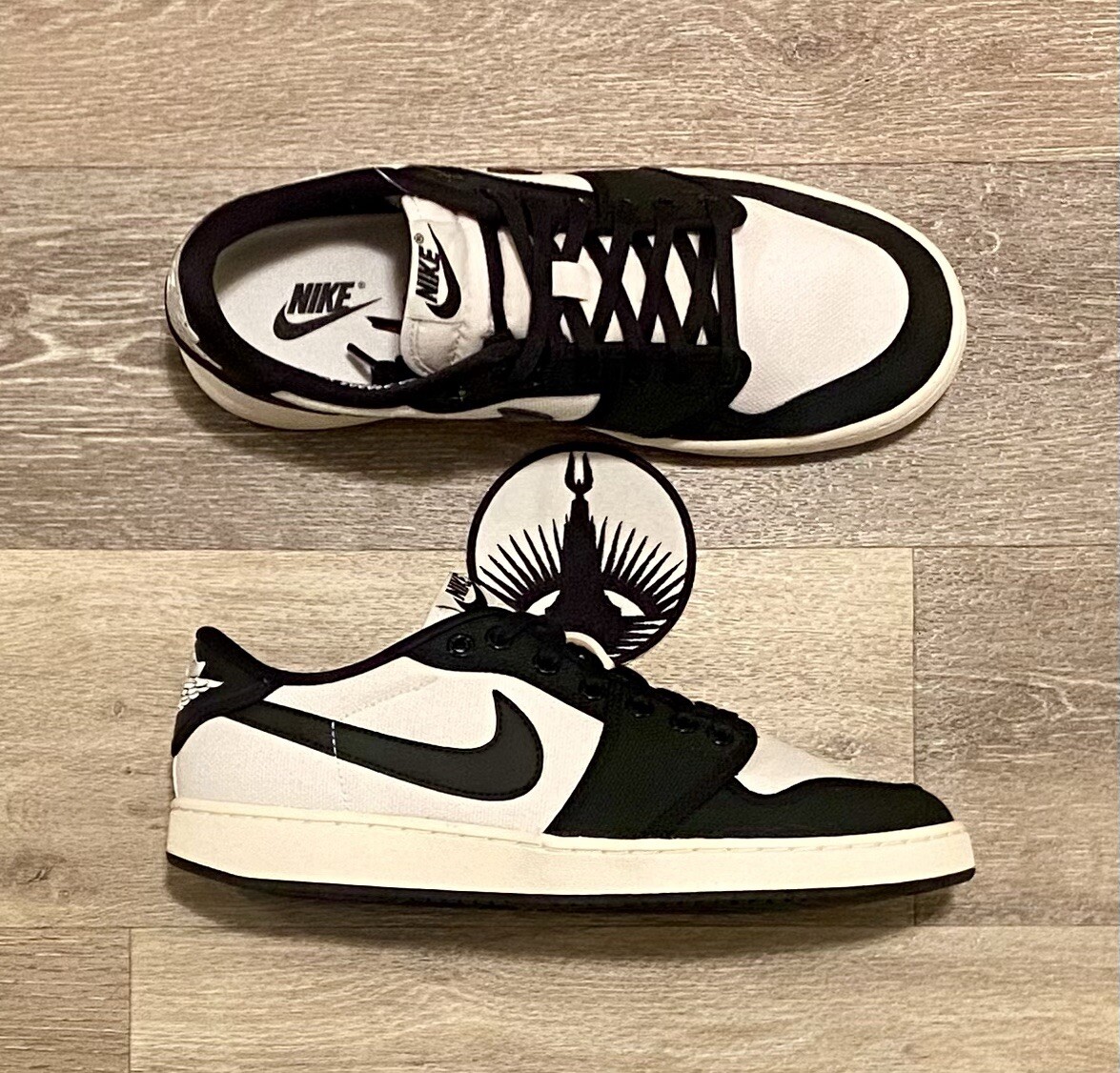 Nike Air Jordan 1 Low AJKO 'Panda' Black White Sail DX4981