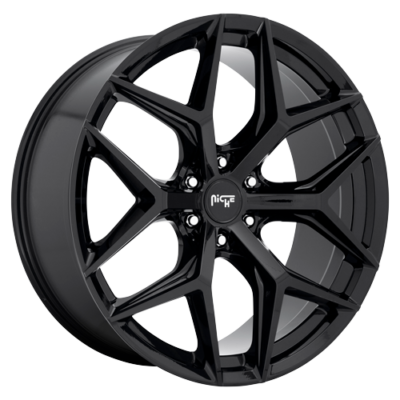 22 Inch Wheels Rims Niche Vice M231 Gloss Black 6x120 Chevy