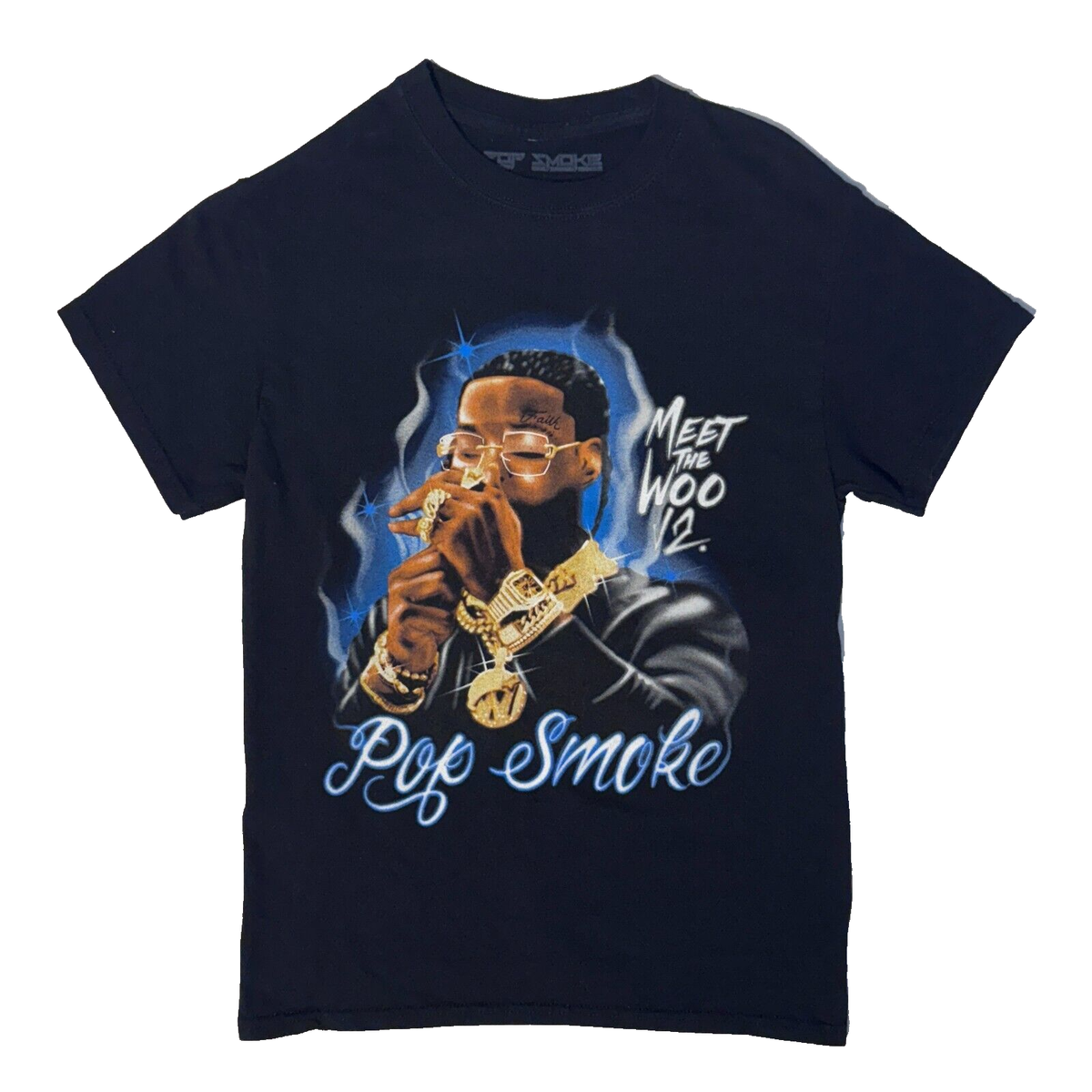 Pop Smoke Meet The Woo 2 Graphic Rap Tee Tshirt - S Y2K