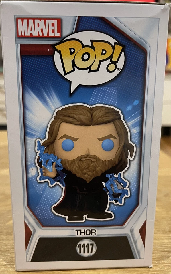 Avengers 4: Endgame Thor con Thunder GITD Pop! Figura Vinilo Pop Protector 1117 Foto 4 de 4
