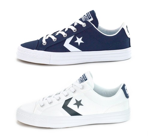 CONVERSE STAR OX-Unisex Zapatillas-PLAYER Azul Marino 155408C o 155410C  Blanco-Nuevo | eBay