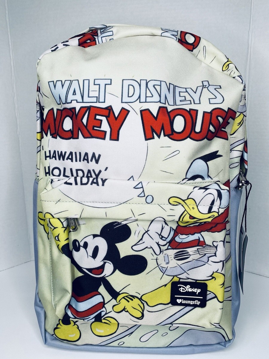Loungefly Hawaiian Holiday Donald Duck & Mickey Mouse Nylon 