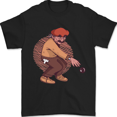 Gildan 5000 Boule Man Petanque T-Shirt Herren 100% Baumwolle Crew Neck