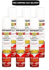 Rust-Oleum 334133-6PK Stops Rust Turbo Spray Paint, 24 oz, Gloss White, 6 Pack