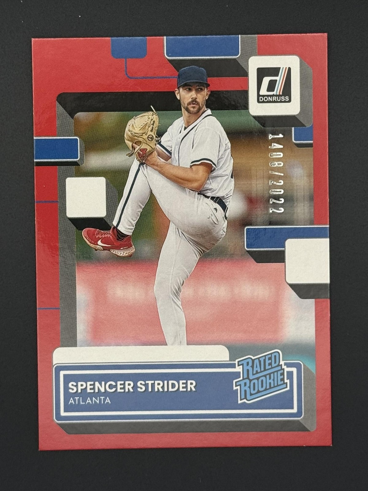 2022 Donruss Red Spencer Strider RC #/2022 #76