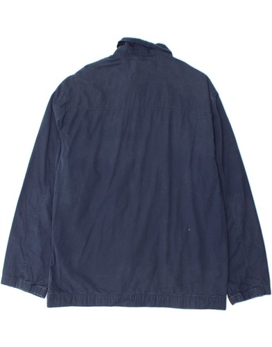 CHAPS Mens Bomber Jacket UK 40 Large Navy Blue Cotton BF05 - Picture 2 of 3