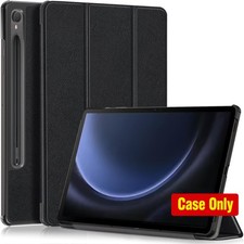 Folding Folio Stand Cover Case for 12.4-Inch Samsung Galaxy Tab S10 , Black