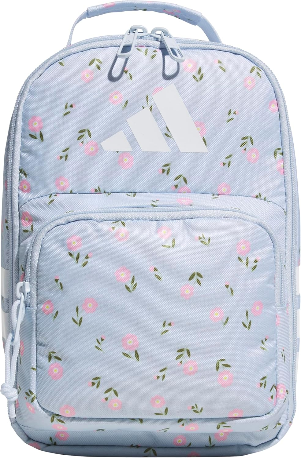 Adidas Kids Santiago 8L Insulated Lunch Bag Cooler - Floral Crystal Sky