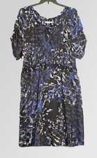 OLD NAVY Plus 22 (2X) Blue Black Cinched-Sleeves Dress