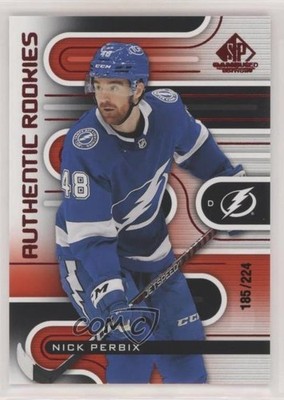 2022 SP Game Used Authentic Rookies Red 185/224 Nick Perbix #212 Rookie RC jg2